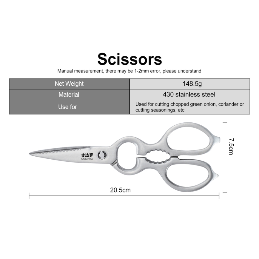 Gudaro - KENSHO 7-delars köksknivset i knivblock, akaciaträ