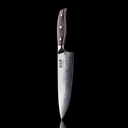 Gudaro - Kockkniv SHIRO 8, 67-lagers damaskusstål, längd 20 cm