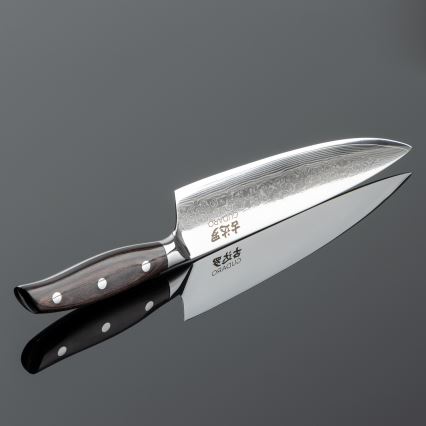 Gudaro - Kockkniv SHIRO 8, 67-lagers damaskusstål, längd 20 cm
