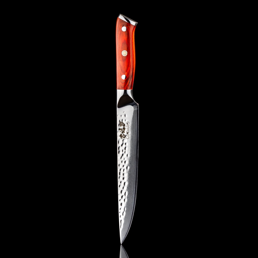 Gudaro - MIYABI damaskus-skivkniv 8, 67 lager damaskusstål, längd 20 cm