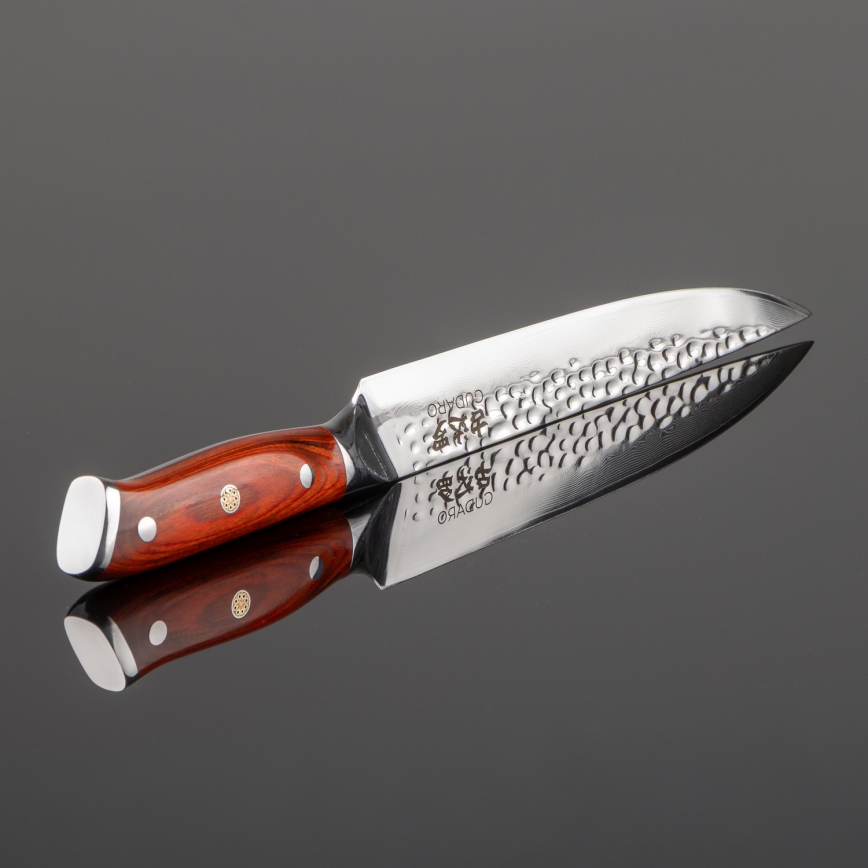 Gudaro - MIYABI damaskus-skivkniv 8, 67 lager damaskusstål, längd 20 cm