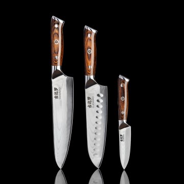 Gudaro - SET 1x Damaskus kockkniv FENG 8