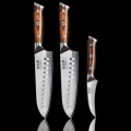 Gudaro - Set med 2x damaskus Santoku-köksknivar FENG 7,5