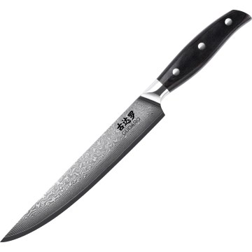 Gudaro - Trancherkniv i damaskusstål SHIRO 8