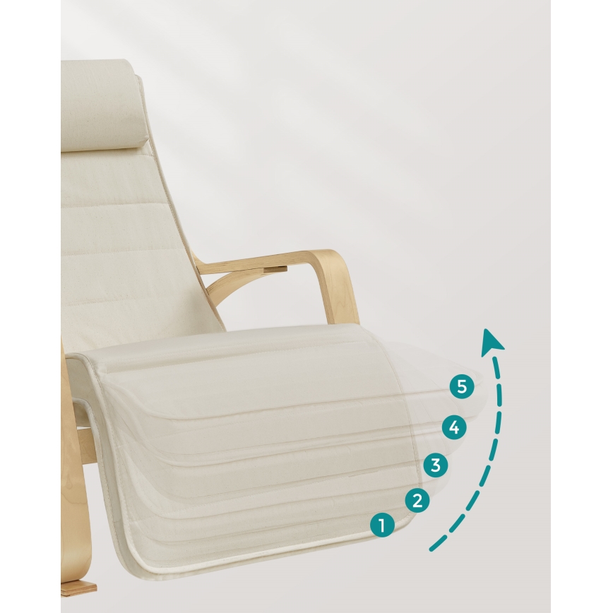 Gungfåtölj RESTLY beige