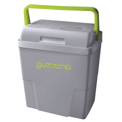 Guzzanti GZ 22B - Bärbar bilkylbox 22 l 58W/12V/230V grå/grön