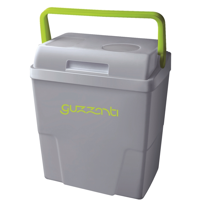 Guzzanti GZ 22B - Bärbar bilkylbox 22 l 58W/12V/230V grå/grön