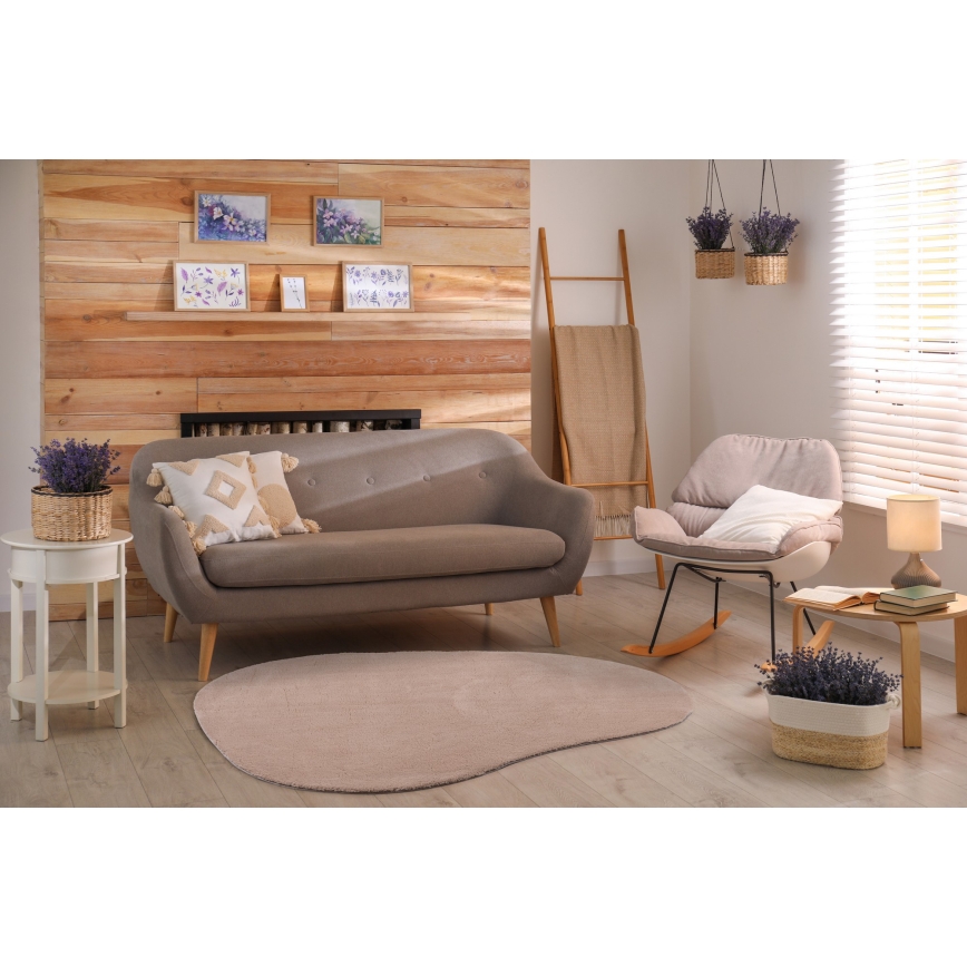 Halkfri matta LOREN 160x230 cm beige