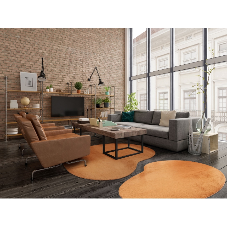 Halkfri matta LOREN 160x230 cm orange