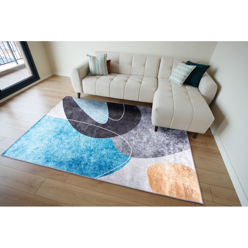 Halkfri matta PRINT SHINE 160x230 cm flerfärgad