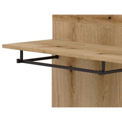 Hallmöbel med spegel SVEN brun/vit