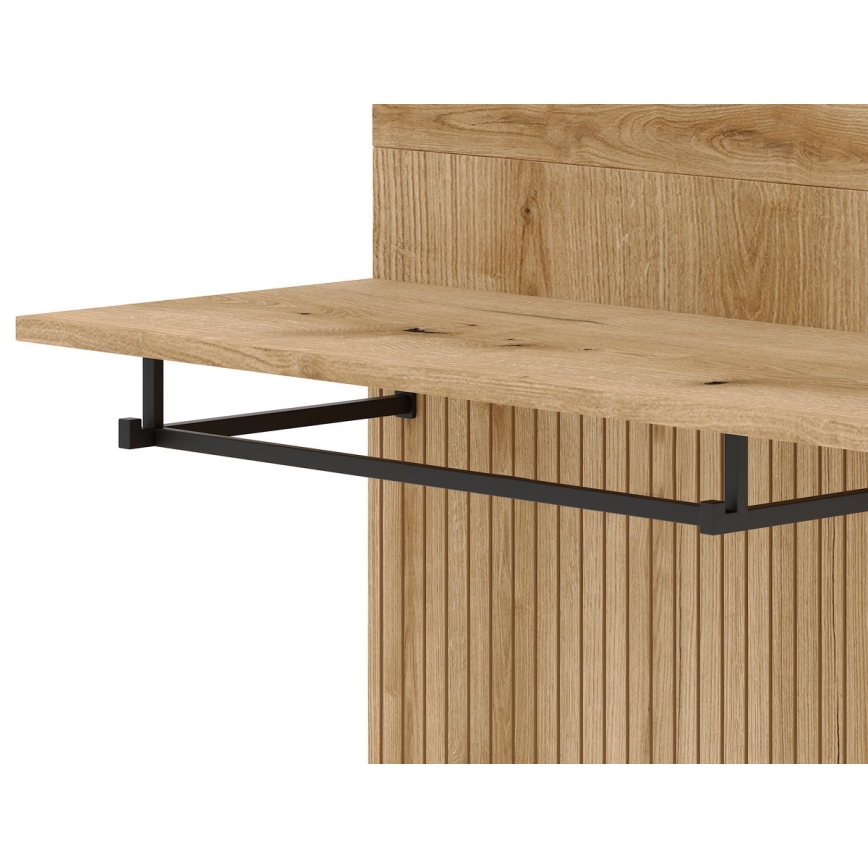 Hallvägg med spegel SVEN brun/grafit