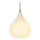 Halo Design 407931 - Pendellampa med kabel DROPS 1xE27/40W/230V Ø 30 cm vit/matt krom