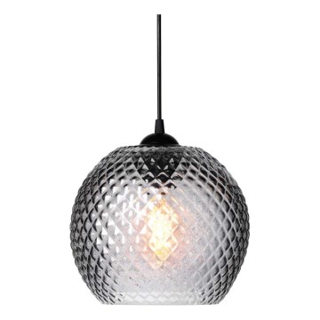 Halo Design 718443 - Takpendel på sladd NOBB 1xE27/40W/230V Ø 22 cm rökgrå
