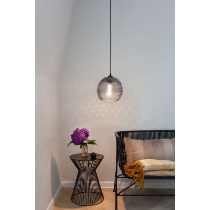 Halo Design 718443 - Takpendel på sladd NOBB 1xE27/40W/230V Ø 22 cm rökgrå
