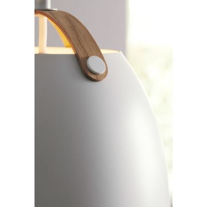 Halo Design 734870 - Takpendel med sladd OSLO 1xE27/40W/230V Ø 40 cm vit/ek