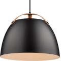 Halo Design 734887 - Pendellampa med kabel OSLO 1xE27/40W/230V Ø 40 cm svart/ek