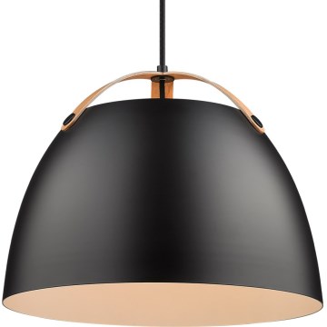 Halo Design 734887 - Pendellampa med kabel OSLO 1xE27/40W/230V Ø 40 cm svart/ek