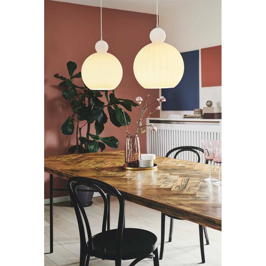 Halo Design 737321 - Pendellampa med sladd BALL BALL 1xE27/40W/230V Ø 32 cm vit