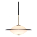 Halo Design 743599 - Pendellampa med kabel ORBIT 1xG9/7W/230V Ø 24 cm vit/mässing/rökgrå