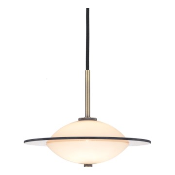 Halo Design 743599 - Pendellampa med kabel ORBIT 1xG9/7W/230V Ø 24 cm vit/mässing/rökgrå