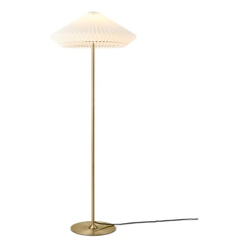 Halo Design 745050 - Golvlampa PARIS 1xE27/40W/230V mässing/vit/ek