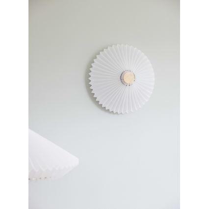 Halo Design 745081 - Vägglampa PARIS 3xG9/28W/230V Ø 40 cm vit/mässing/ek