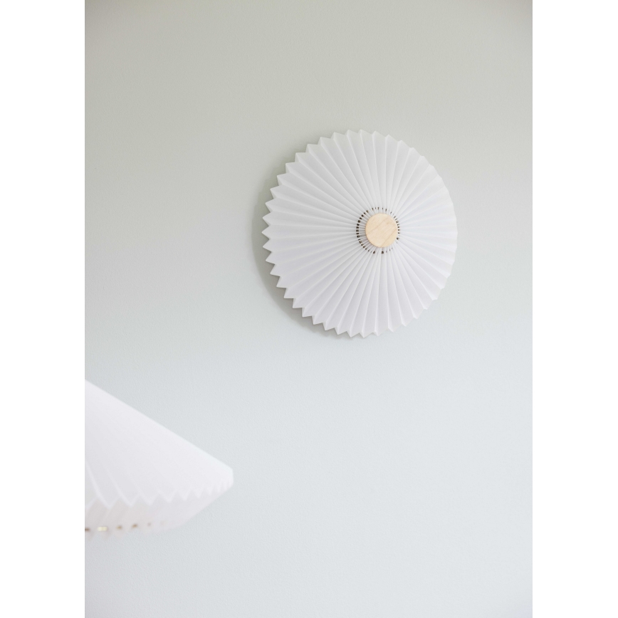 Halo Design 745081 - Vägglampa PARIS 3xG9/28W/230V Ø 40 cm vit/mässing/ek