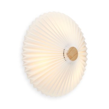 Halo Design 745098 - Vägglampa PARIS 4x G9/28W/230V Ø 50 cm vit/mässing/ek