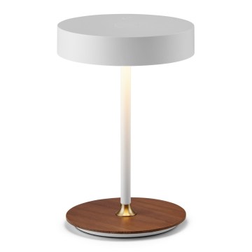 Halo Design 745760 - dimbar LED uppladdningsbar bordslampa ON THE MOVE LED/2,5W/4000 mAh vit/trä
