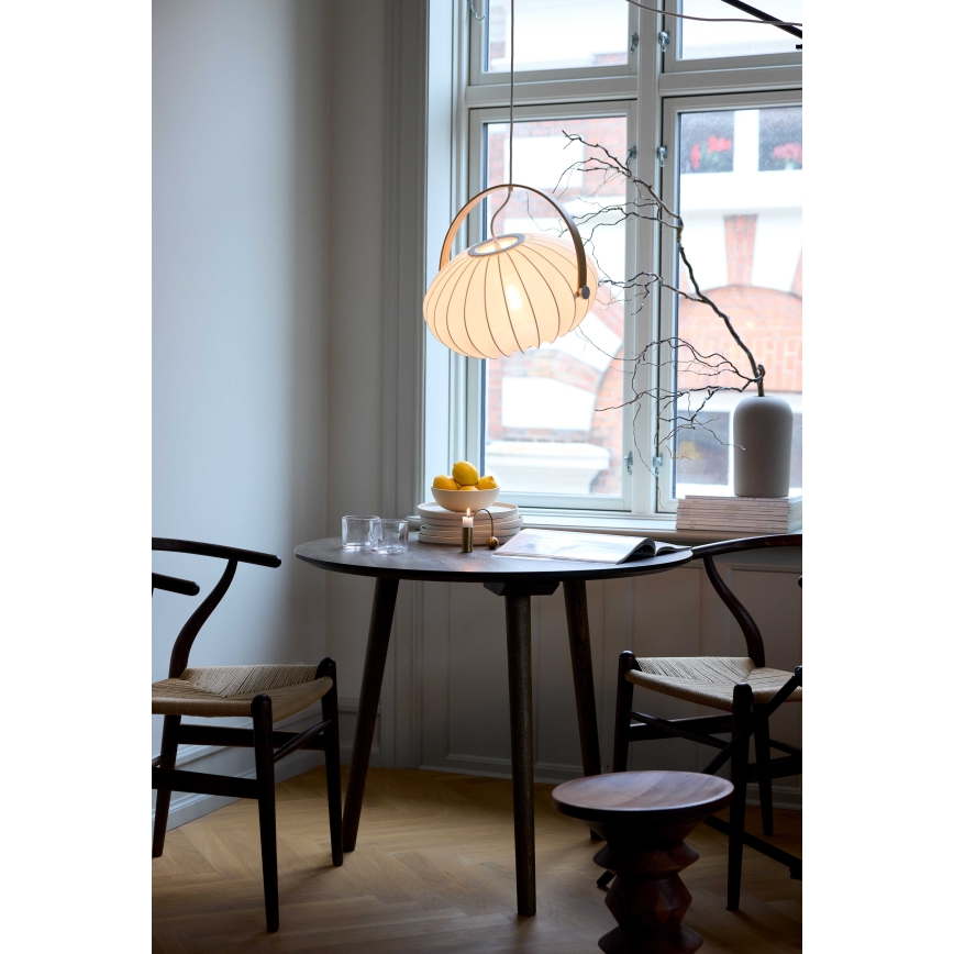 Halo Design 746347 - Kabelpendel DC 1xE27/40W/230V, Ø 40 cm, vit/ek