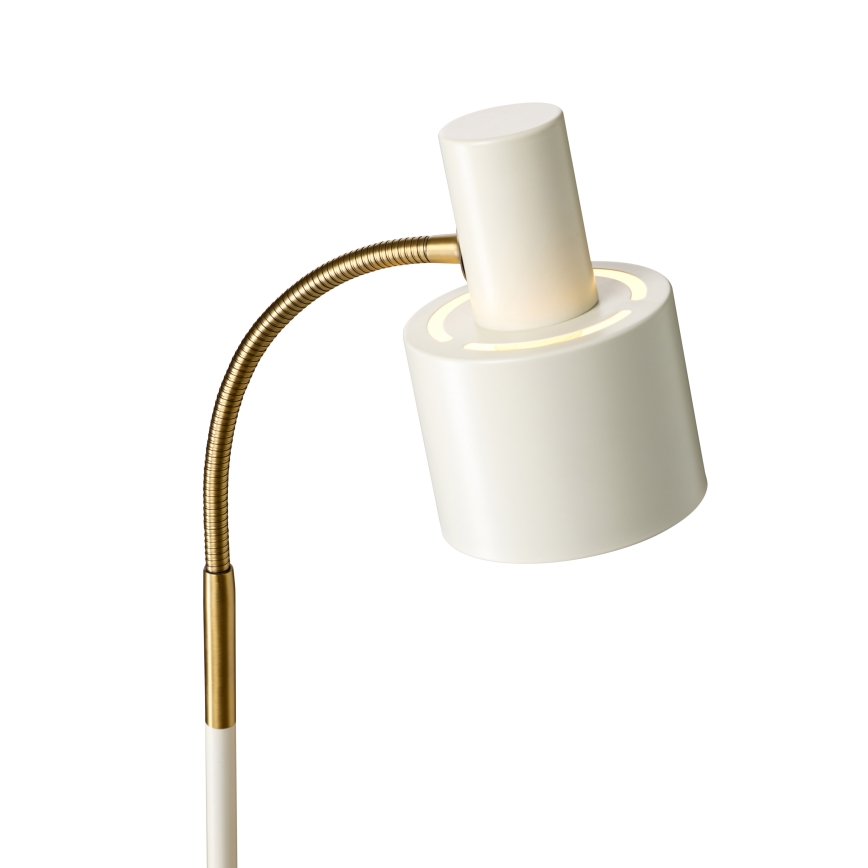 Halo Design 746859 - Golvlampa VOGUE 1xE27/40W/230V krämfärgad/mässing