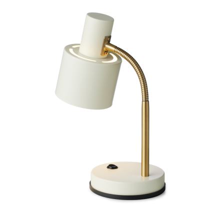 Halo Design 746910 - Bordslampa VOGUE 1xE27/40W/230V krämvit/mässing
