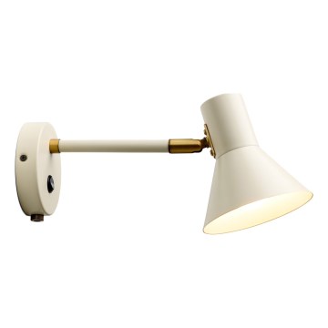 Halo Design 747443 - Vägglampa STYLE 1xE14/25W/230V krämvit/mässing