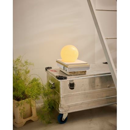 Halo Design 748808 - Bordslampa CANDY 1xE14/25W/230V Ø 20 cm, beige