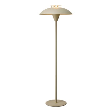 Halo Design 748990 - Golvlampa STEPP 1xE27/28W/230V beige/mässing