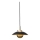 Halo Design 749034 - Dimmbar LED-pendel på vajer STEPP LED/12W/230V Ø24 cm svart/mässing
