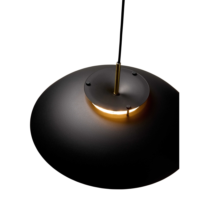 Halo Design 749102 - LED-dimbar pendellampa på vajer STEPP LED/24W/230V Ø 46 cm svart/mässing