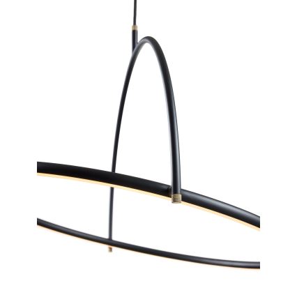 Halo Design 749539 - Dimmbar LED-pendel med kabelupphängning TILT LED/40W/230V Ø 40 cm svart