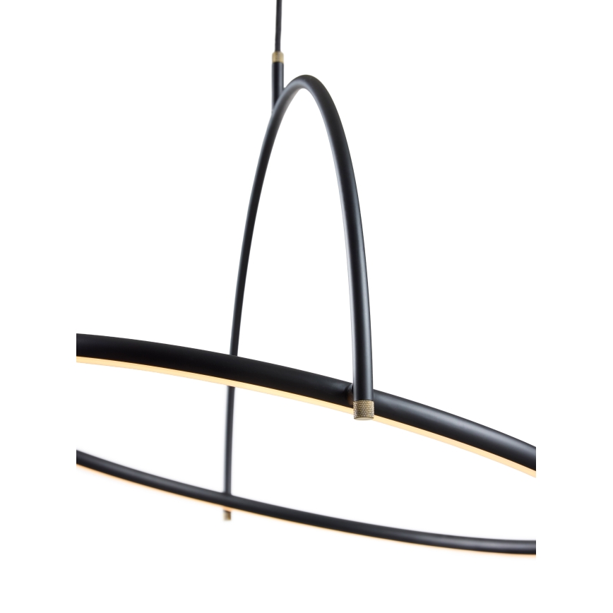 Halo Design 749539 - Dimmbar LED-pendel med kabelupphängning TILT LED/40W/230V Ø 40 cm svart