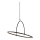 Halo Design 749546 - Dimbart LED-pendel i kabel TILT, LED/40W/230V, Ø 60 cm, svart