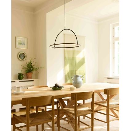 Halo Design 749546 - Dimbart LED-pendel i kabel TILT, LED/40W/230V, Ø 60 cm, svart
