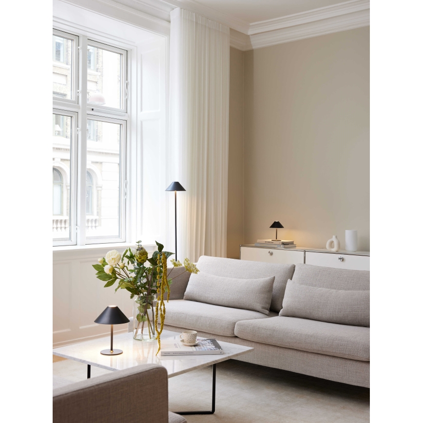 Halo Design 800803 - Uppladdningsbar dimbar LED-bordslampa för utomhusbruk HYGGE LED/3W/4000 mAh IP54 svart