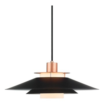 Halo Design 990785 - Pendellampa med kabel RIVOLI 1xE27/40W/230V Ø 40 cm svart/koppar