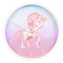 Hama - Children's wall clock 1xAA unicorn