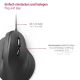 Hama - Ergonomic wired mouse 1000/1400/1800 DPI svart