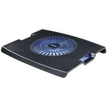 Hama - Kylplatta för laptop 1x fan USB svart