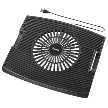 Hama - Kylplatta för laptop 1x fan USB svart