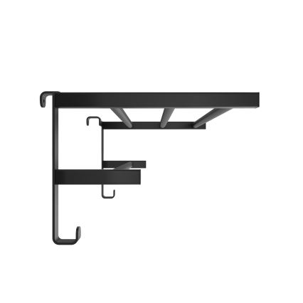 Handdukshållare för badrumsradiator HF SHEFFIELD 52x28,4 cm svart