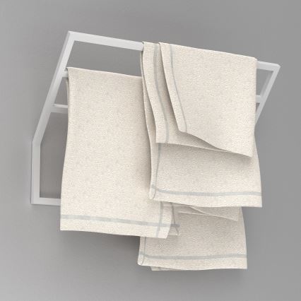 Handdukshängare för vägg 37x60 cm vit